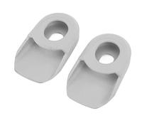 Domary Bike Crank Cover Protector Silicone Bicycle Crank Arm Sleeve Protective Case Scratch Resistant Durable for Road Bikes Cycling Enthusiasts 2PCS 6.8x4cm (Gray)