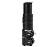 Domary Bike Fork Stem Extender Aluminium Alloy Handlebar Riser Easy Installation Adjustable Height Bicycle Head Up Adapter for Mountain Road Bikes Durable Lightweight 13cm 28.6mm (Black)