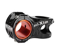 Domary Bike Stem Bicycle Handlebar Stem Aluminium Alloy Lightweight Durable Hollow Design Riser Handlebar for Mountain Bike Road Red Black 31.8mm 35mm 50mm (Black)