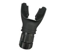 Domary Breathing Trainer Adjustable Exerciser Lung Respirator Fitness Equipment for Muscle Training Athletes Singers Smokers Black White Plastic Silicone (Black)