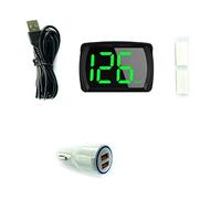 Domary Car HUD Display HeadUp Digital Speedometer GPS BeiDou Dual Mode Real Time Speed LED Large Font Clear View Day Night Driving for Car Truck SUV Motorcycle Black ABS 80x32x54 (Set 2)