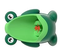 Domary Children Urinal Cute Cartoon Aiming Target Wall Mounted Pee Training Urinal for Boys Toddlers with Windmill Dynamic, Made from PP (Green)