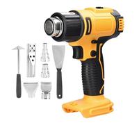 Domary Cordless Hot Air Machine Lithium Rechargeable Handheld Heating Equipment with 4 Nozzles High Power Dual Heating Coils Adjustable Temperature 300 550℃ for Car (5 Nozzels & 2 Scrapers)