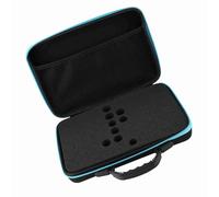 Domary Essential Oils Carrying Case Hard Shell Organizer for 60 Bottles 5ml-15ml, Perfect for On-the-Go and Home, Flexible EVA Leather, Purple (Blue)