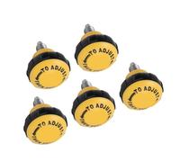 Domary Fitness Spring Pull Pin Knob 5Pcs Adjustable Screw Knob Replacement Part for Exercise Bike Strength Equipment Equipment Iron Plastic Durable (Black Yellow)