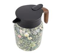 Domary Floral Pattern Insulated Teapot Easy One Handed Operation Proof 1000ml Capacity