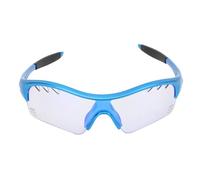 Domary Kids Sport Glasses Lightweight Adaptive Frame Photochromic Lenses Protection For Running Cycling Hiking Outdoor Activities Boys Girls Youth Sports Eyewear PC Rubber (Blue Frame+Color Changing