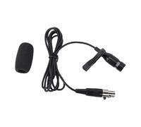 Domary Lavalier Lapel Microphone On Condenser Mic for Wireless Transmitter System XLR 4 Pin Cable Foam Cover Lightweight Comfortable Stable Performance for Stage Performances