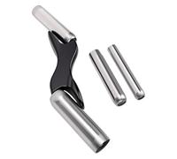 Domary Masonry Jointer Tool 4 Interchangeable Blades 1/2 5/8 3/4 7/8 Inch Stainless Steel Aluminum with Protective Cover for Brick Pointing and Wall Repair (Black)