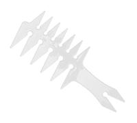 Domary Men's Wide Tooth Hair Combs Double Sided Oil Hair Comb Retro Plastic Hair Styling Combs (White)