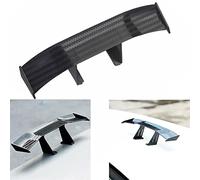 Domary Mini Spoiler Auto Car Tail Decorative Spoiler Wing Carbon Fiber High Performance GT Style Single Deck Design Easy Install No Drilling Required for Car Enthusiasts (Black)