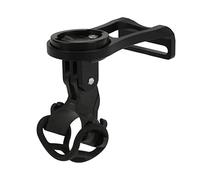 Domary Out Front Bike Computer Mount Durable Lightweight CNC Alloy Bicycle GPS Extended Mount for Edge Bryton Bike Computers Motion Camera Accessory (Black)