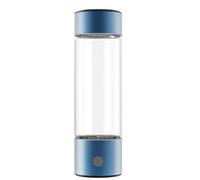 Domary Portable Hydrogen Water Bottle 460ML High Electrolysis Technology USB Rechargeable Boosting Metabolism Immunity (Blue)