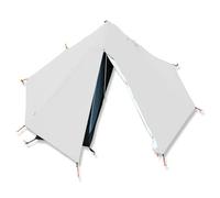 Domary Premium Lightweight Pyramid Teepee Tent for Camping and Backpacking Durable Single Person Hot Tent with Spacious Vestibule Easy Setup for Outdoor Adventures Green Black Khaki (Beige)