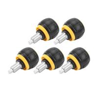 Domary Pull Pin Spring Knob Replacement Parts Premium Iron Plastic Exercise Bike Adjustment Knob for Fitness Equipment Strength Machines Home Gym 5PCS (Black Yellow)