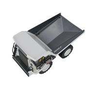 Domary RC Excavator Toy 1/24 Scale 2.4GHz Remote Control Construction Vehicle with Music Light for Kids Boys Engineering Educational Play ABS Material 21x12.5x10.6cm (type 2-RC Dump Truck)