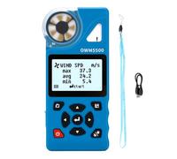 Domary Smart Anemometer Wind Meter with 7 Measurement Functions APP Remote Control 8000 Data Storage Graph Mode for Sailing Surfing HVAC (OWM5500)