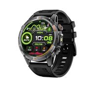 Domary Smart Sport Watch Outdoor GPS High Resolution 360x360 Multisport Modes Activity Tracker with 100+ Exercise Modes for Men Women Sports Enthusiasts Zinc Alloy Frame 1.46 Inch Screen (Black)