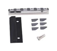 Domary Stainless Steel Guitar Nut Stainless Steel Rest Head Pillow for Electric Guitar with Rollers 43mm Length 1-3/8" String Spacing