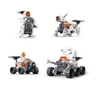 Domary STEM Building Toys 4in1 Space Robot Educational Building Blocks 138pcs Kids Science Engineering Learning Kit for Children Age 8+ ABS Plastic (4in1)