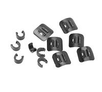 Domary Stick On Cable Guides C Clips with Adhesive Seat Strong Aluminum Alloy Bike Brake Derailleur Shift Cables Organizer for Mountain Road Bicycles Black