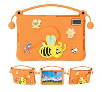 Domary Tablet Case Cover Sleeve Protective Case with Built-in Stand for S6 10.5 A7 S6 Lite Tab MatePad 10.4 V6 V7 .4 Inch EVA Foa (Orange)