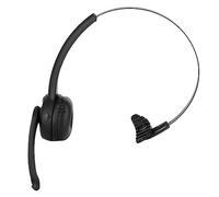 Domary Telephone Headset Wireless Business Headphone Single Ear HD Adjustable Mic Long Battery Life for Call Center Gaming Meetings Black