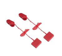 Domary Treadmill Universal Safety Key Magnetic Lock Replacement 2pcs ABS Plastic Durable Lightweight Easy On Clothing Automatic Guard Device for Running Machine Exercise Equi