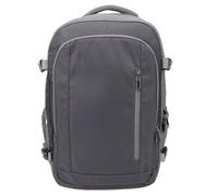 Domary Vacuum Compression Backpack Expandable 20 to 35L Travel Backpack with Password Lock Wet Dry Separation for Business Travel Men Women Polyester 49x33x15cm (Gray)