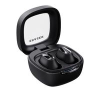 Domary Wireless Earbuds 5.4 In Ear Noise Canceling Headphones with Dual Audio Decoding AAC Stereo Sound for Sports Gaming Workout Purple Pink Black White (Black)