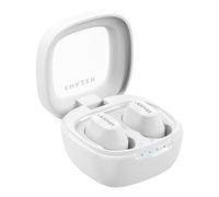 Domary Wireless Earbuds 5.4 In Ear Noise Canceling Headphones with Dual Audio Decoding AAC Stereo Sound for Sports Gaming Workout Purple Pink Black White (White)