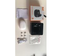 Domary Wireless Earbuds BT 5.4 Advanced Noise Cancelling HD Call Auto Pairing 10m Range 220mAh Charging Case for Gaming Sports Enthusiasts White