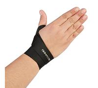 Domaste Thumb Splint & Wrist Brace - Both a Wrist Splint and Thumb Splint to Support Sprains, Tendinosis, Tenosynovitis, Fractures or Trigger Thumb Hand Brace for Carpal Tunnel (Black/Right/One Size)