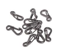 Domasvmd 10 PCS Carabiner Clip Metal Alloy Camping Clip Keyring Buckle Small Locking Carabiner For Climbing Camping Outdoor Tools For Yard