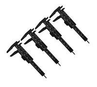 Domasvmd 4 Pieces 80 Mm Mini Plastic Caliper Vernier Caliper Double Scale Sliding Gauge Measuring Tool Student Office Use Caliper Ruler For Brows Caliper Ruler Measuring Tool