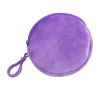 Domasvmd Circular Wallet Shapes Keychain Round Coin Purse Keyring Loose Changes/Keys/Storage Bag Ornament For Women Girls Small Cash Holder