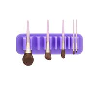 Domasvmd Makeup Brush Organizer Rack Non-punching Brush Drying Rack Silicone Cosmetic Brush Storage Holder For Tile Bathroom Wall-mounted Brush Storage Rack