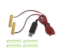 Domasvmd USB Eliminators Power Supply Adapter 1.5V 3V 4.5V 6V Replace LR03 Batteries For LED Light Clocks Portable Power Supply