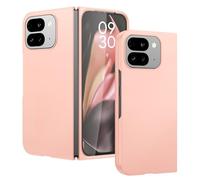 DOMAVER Case for Google Pixel 9 Pro Fold Shockproof with [Built-in Screen Protector] [Support Wireless Charging] Anti-Yellowing Heavy Duty Protection Protective Case for Pixel 9 Pro Fold, Rose Gold