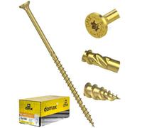 Domax 3.5mm X 50mm (Pack Of 200) Yellow Hardened Countersunk Head Torx Wood Timber Construction Screw High Performance Carpenter Screws
