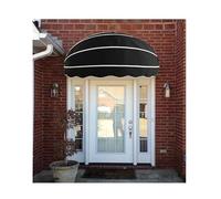 Dome Aw Canopy for Doors, Retractable Patio Aw, 45.27in Diameter, Durable Waterproof Cover, Stylish Window & Door Protection, Foldable Sunshade for Outdoor Use