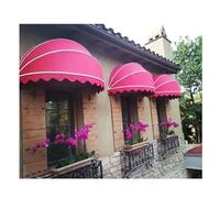 Dome Awning, Window Awning Door Canopy, Window Awning/Door Awning/Foldable Dome Awning, Outdoor Canvas Retractable Awning with Galvanized Aluminum Fra