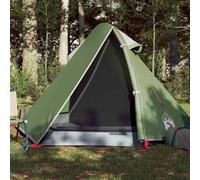 Dome Camping Tent for 2 People, Green, Waterproof, 185T Polyester PU Coating, 267 x 154 x 117 cm, Lightweight, with Carry Bag, for Outdoor Adventure