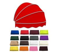 Dome Canopy for Door, Foldable Patio e ning with Galvanized e, UV Protect Window Cover, Outdoor Sune for Garden & Store (Bei, 80cm/2.62ft)
