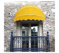 Dome Canopy for Doors & Windows, Yellow Canvas Awning for Porch, Durable 140cm/55.11in Weather Protection, Stylish Outdoor Shelter, Easy Installation