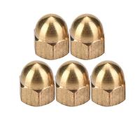 Dome Cap Nut ,Acorn Hex Nut Acorn Dome Cap Nuts Acorn Hex Cap Nut Brass Acorn Nut Kit Dome Head Cap Hex Nuts Set Vehicle Fasteners M3-M12 for Bolts Screws (M5 20PCS)