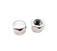 Dome Cap Nuts,1/20pcs M3 M4 M5 M6 M8 M10 M12 M14 M16 304 A2-70 Stainless Steel Hex Hexagon Short Low Thin Cap Acorn Nut Cover Blind Nut DIN917(M4 20pcs)