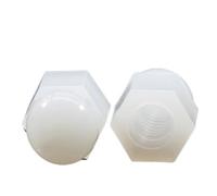 Dome Cap Nuts,304 Stainless Steel Nylon Brass Acorn Nut Hex Head Cap Metric Dome Cap Nuts Black White Nickel Plated Steel M3M4M5M6M8M10M12~M36(Nylon White-m16 (2pcs))
