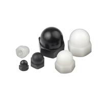 Dome Cap Nuts, Nylon Acorn Cap Dome Hex Nuts Black White M3 M4 M5 M6 M8 M10 M12 M14 M16 M18 M20 2-50 Pcs(White,M20 (2pcs))