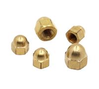 Dome Cap Nuts, Silver Copper Cap Hex Nuts M3 M4 M5 M6 M8 M10 M12 1/2/5pcs(M8 2pcs)